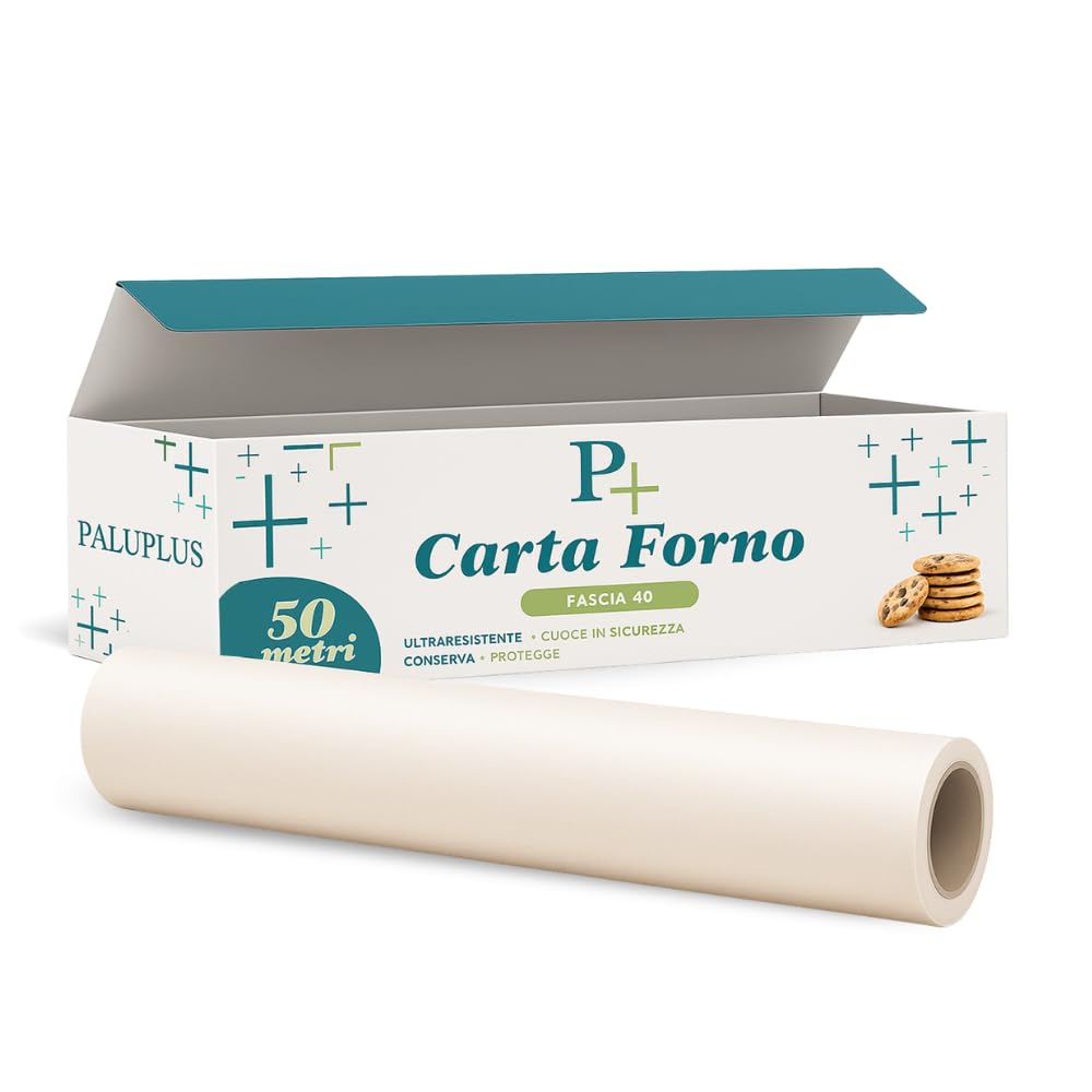 Virsus Baking Paper Roll 50 m Length and 40 cm Width Non-Stick Paper Roll for Cooking and Baking, Various Quantities (1)
