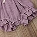 ITFABS Newborn Baby Girl Romper Bodysuits Cotton Flutter Sleeve One-piece Romper Outfits Clothes (Light Purple,0-6 months)