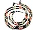 handcandy HF001BB The WAIMEA DuneTunes Stereo Headphone Necklace, Natural Wood Brown/Turqoise/Hot Pink/Black