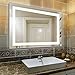 32 x 24 inch Bathroom Vanity Mirror, LED Backlit+Wall Mounted + Defogger & Dimmable Touch Switch + UL Listed + Polished Eadge &Frameless + 5500K Cool White +3000K Warm + CRI>90 + Vertical&Horizontal