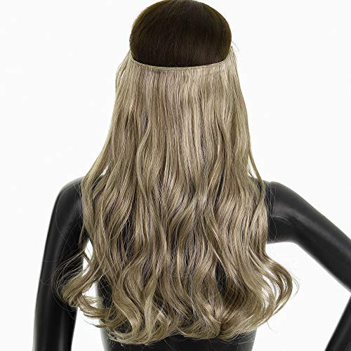 image for Invisiable Wire Hair Extension Flip Curly Synthetic Halo Secret Hairpi
