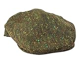 Irish Vintage Flat Cap Green Fleck John Hanly Made in Ireland