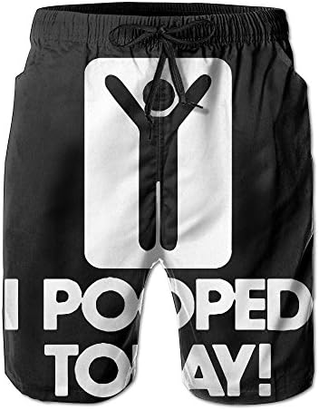 HFW I Pooped Today Men Summer Casual Shorts Home Shorts With Pockets For Swimming