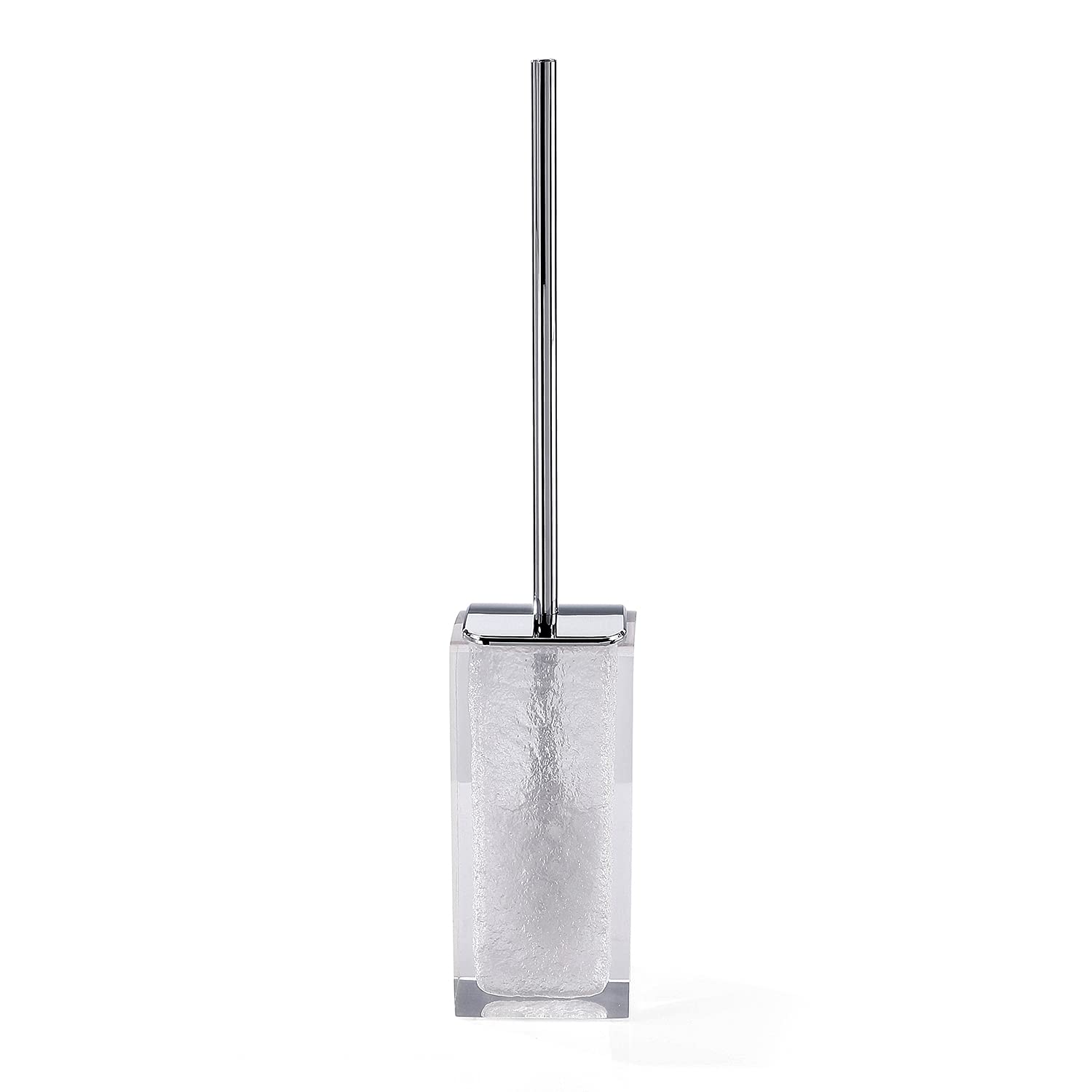 Gedy Antares Toilet Brush Toilet, Resin, White, 8 x 8.7 x 47
