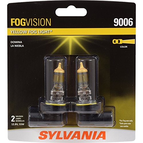 SYLVANIA 9006 Fog Vision High Performance Yellow Halogen Fog Lights, Sleek Style & Improved