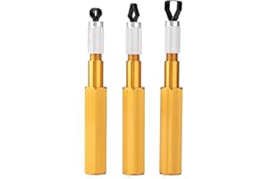 Aluminum Alloy Vinyl Floor Seam Cutter for PVC Welding – Corner Smoothing Trowel with 3 Interchangeable Carving Heads, Blue/Y