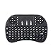 XEDIRECT Mini Wireless Keyboard with Touchpad Mouse 2.4GHz Remote Controller Rechargeable Combos for Google Android Box, Pc, Pad,Smart TV Player(Black)