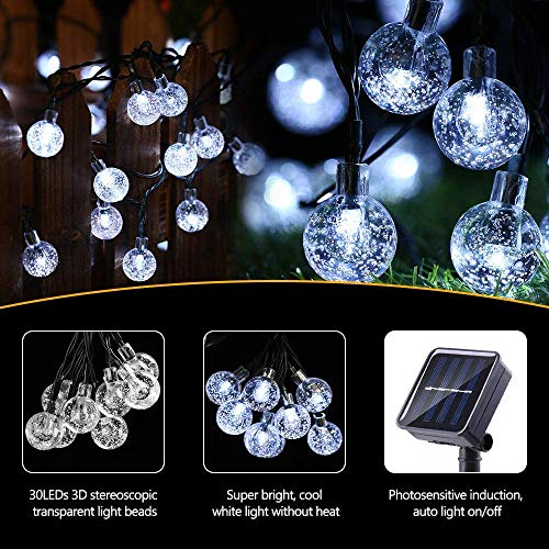 Warm White Waterproof Solar Fairy Lights For Patio Garden Yard Party Wedding Tree Decorations Upgraded Oversize Lamp Beads Joomer Solar String Lights 72ft 200 Led 8 Modes Outdoor String Lights Lamps Light Fixtures String Lights One Acleaning Com