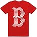 Vibeink Boston B Limited Edition 2018 Team Roster Names T-Shirt (L, Red)