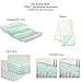 Mint Green and Grey Arrow Stripe 4 Piece Baby Crib Bedding Set by The Peanut Shell