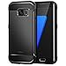 JETech Case for Samsung Galaxy S7 Edge Protective Cover with Shock-Absorption and Carbon Fiber Design (Black) primary