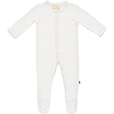 KYTE BABY Soft Bamboo Rayon Footies, Snap Closure, 3-6 Months, Cloud