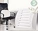 Latex Lumbar Support Pillow, Car / Office Chair Lower Back Cushion, Great Brace to Relieve Back Pain - Adjustable Strap , Breathable Soft & Firm Pad With Waterproof Cover White