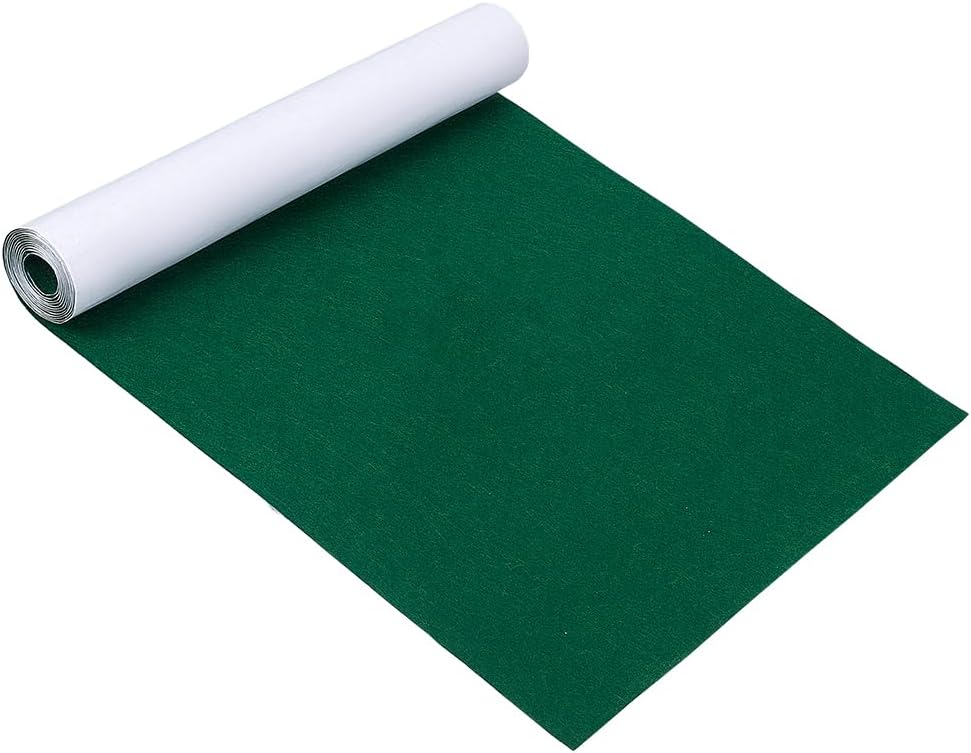 BENECREAT Green Self Adhesive Felt Baize 40cm x 2m 1mm Thick