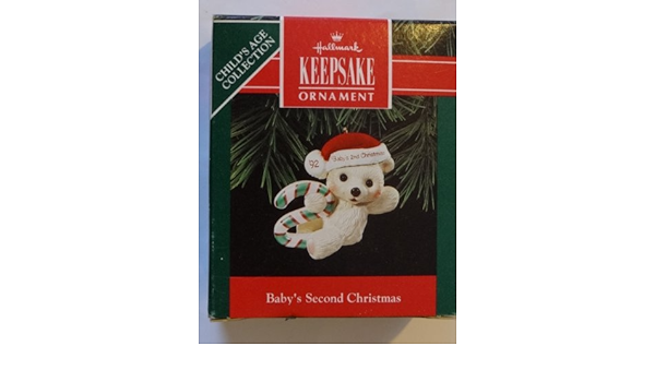hallmark baby 2nd christmas ornaments