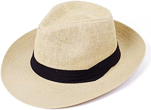 JIANCHIJY Summer Mens Jazz Hat Straw 