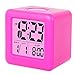 Alarm Clock, Digital Clocks,Snooze NightLight Alarm Clocks for Students Back to School, Kids & Teens (Hot Pink)