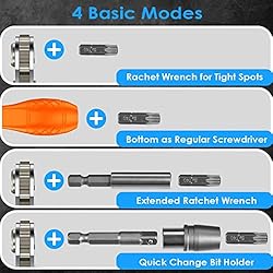 GreaTalent 133in1 CrV Steel Mini Ratchet Wrench