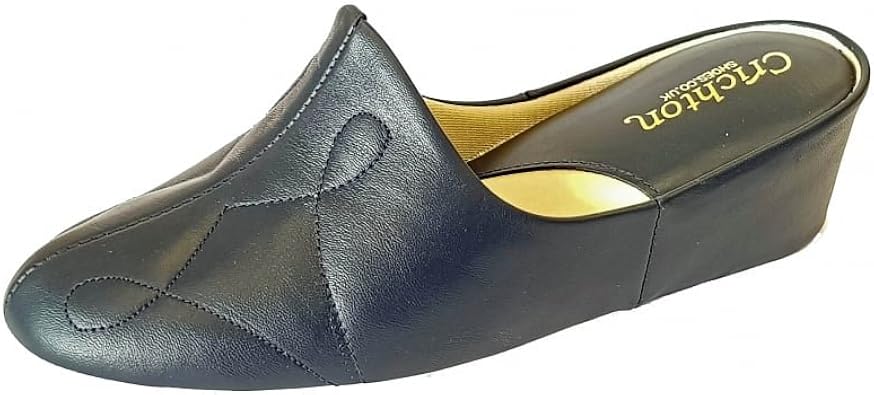 relax ladies leather slippers