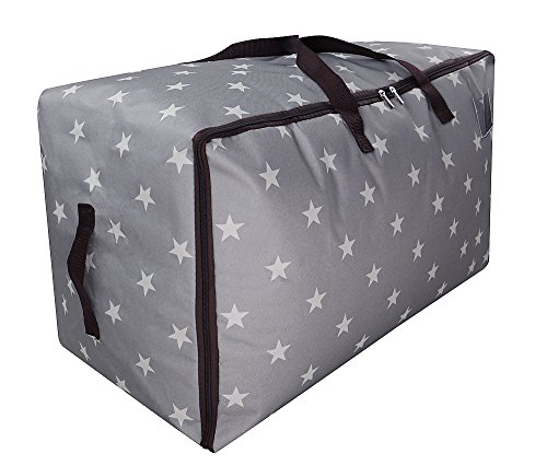 Festival Ornament Storage Containers, Christmas Tree Storage Bag, Festival Lightings/X'mas Hanging Ornaments Xmas Party Festival Tree Decor Storage Basket, 100L, Stars