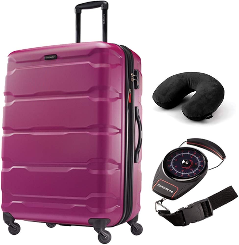 samsonite pink hardside luggage
