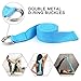 Yoga Blocks (2 PC) and Strap Set – 9″x6″x4″ EVA Foam Bricks Plus (8ft) Stretching Belt with Metal D-Ring Provides Stability Balance, Support and Deepen Poses (Blue)thumb 3