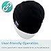 Rotibox Rechargeable Bluetooth Beanie Hat Fashional Short Cap w/Wireless Headphones Headsets Earpiece Speakerphone Mic for Outdoor Sports Skating Hiking Camping Skiing Snowboard - Black