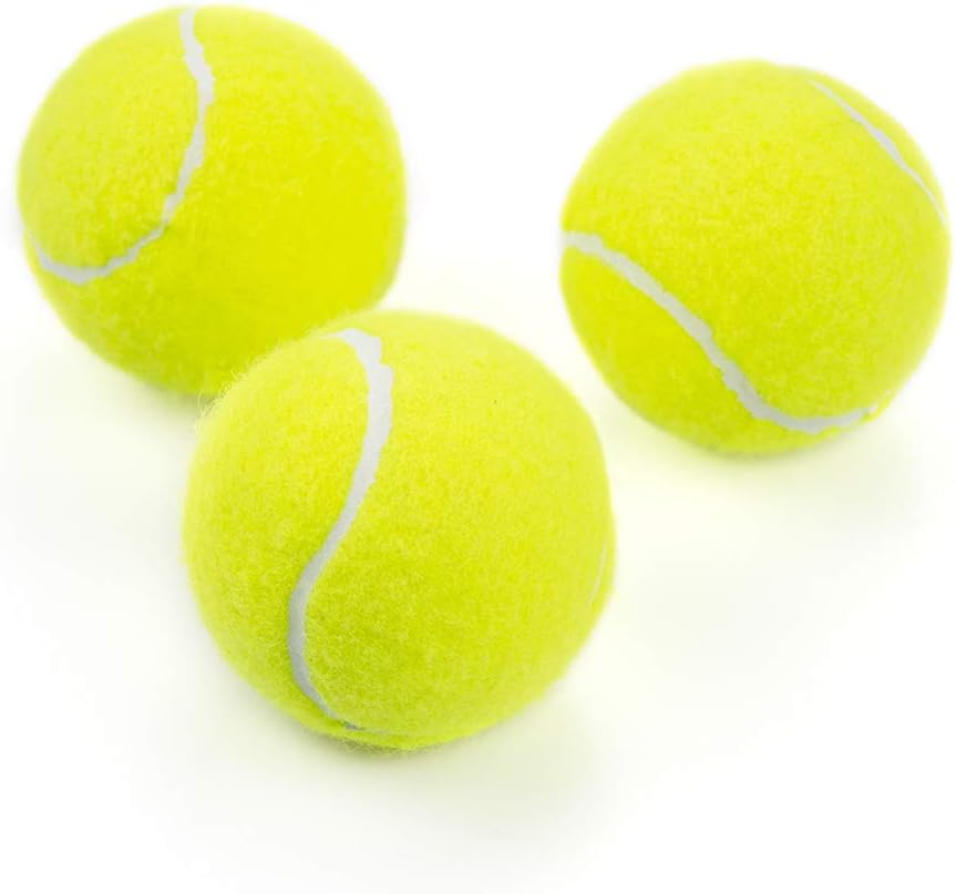 Tebery 20 Pack Green Advanced Training Tennis Balls Practice Ball with Mesh Carry Bag : Sports & Outdoors