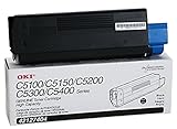 OKI Okidata 42127404 Toner Cartridge, Laser, Type C6, 5000 Page Yield, Black