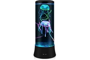 EDIER Jellyfish Lamp, LED Fantasy Jelly Fish Light, 7 Color Setting Jellyfish Tank Table Lamp Decorations for Home Office Decor Great Gifts for Kids
