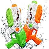 ToyerBee Water Guns for Kids, 2pack Squirt Guns with 41 Fluid Ounces High Capacity & 8M Shooting Range, Water Toys for Kid&Adult
