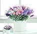 2X 10 Heads Artificial Lavender Silk Flower for Bouquets Wedding Home Party Decor-Red and Purple