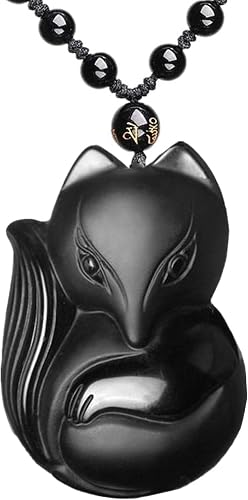 Black Obsidian Necklace Talisman Amulet 