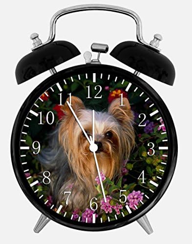 Yorkie Yorkshire Terrier Alarm Desk Clock 3.75" Home or Office Decor W123 Nice For Gift