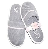 Victoria's Secret Knit Monogram Logo Slipper Gray Medium