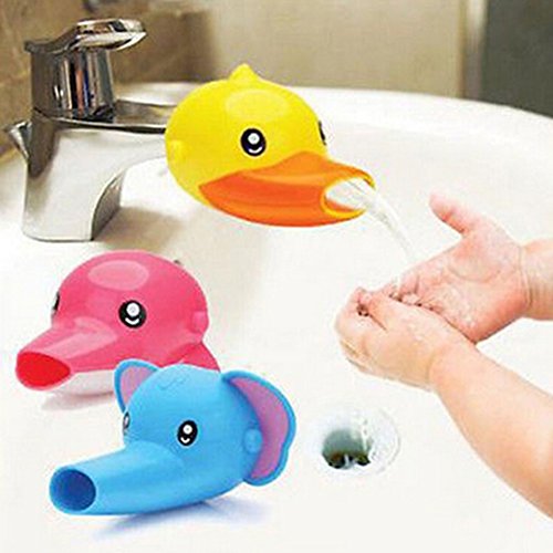 Polytree Kids Cartoon Faucet Extender Children Safe and Fun Hand-washing - Blue - //medicalbooks.filipinodoctors.org