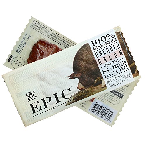 EPIC Uncured Bacon Protein Bars, 12 Count Box 1.5oz bars