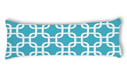 Amazon Com Dkisee Blue Body Pillow Cover Trellis Chain