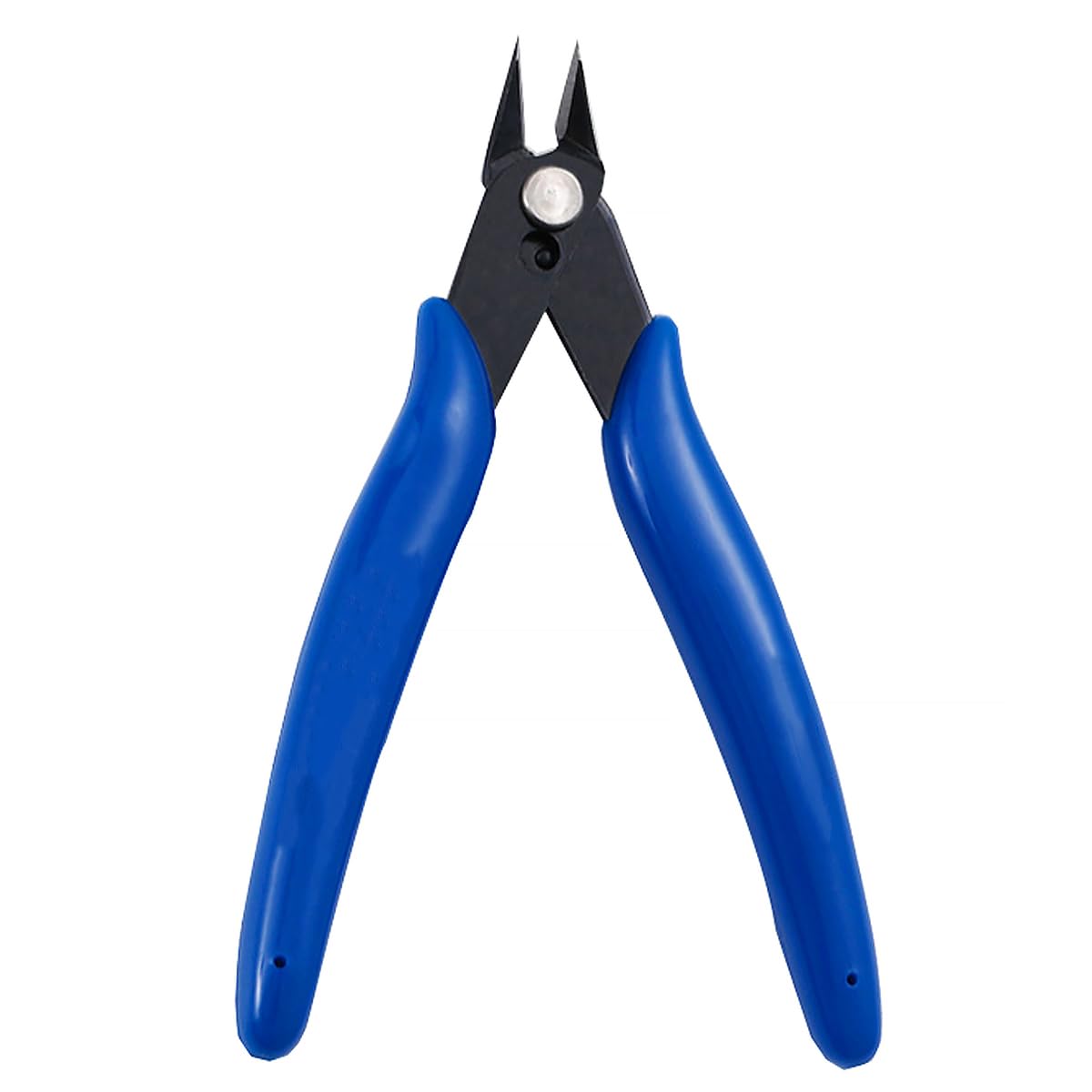 Wire Cutter 5.12" Cable Cutter Diagonal Side Cutter Electrical Mini Cutting Plier Side Snips Flush Cutter Tool for Coil Making, Home DIY Jewelry (Blue)