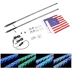 YCHOW-TECH UTV LED Whip Lights with Spring