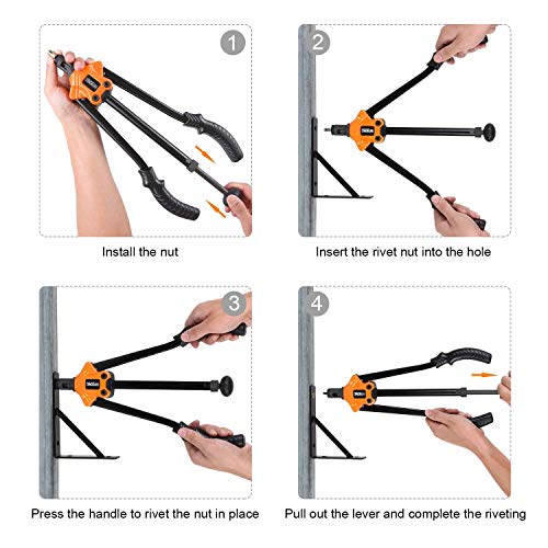 2 TACKLIFE+Pneumatic+Rivet+Riveter+Mandrels