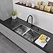VIGO 32 inch Undermount 50/50 Double Bowl 16 Gauge Stainless Steel Kitchen Sink