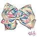JoJo Siwa Signature Collection Hair Bow - Blue/Pink Tie-Dye Stars with Sticker Patch Set Included