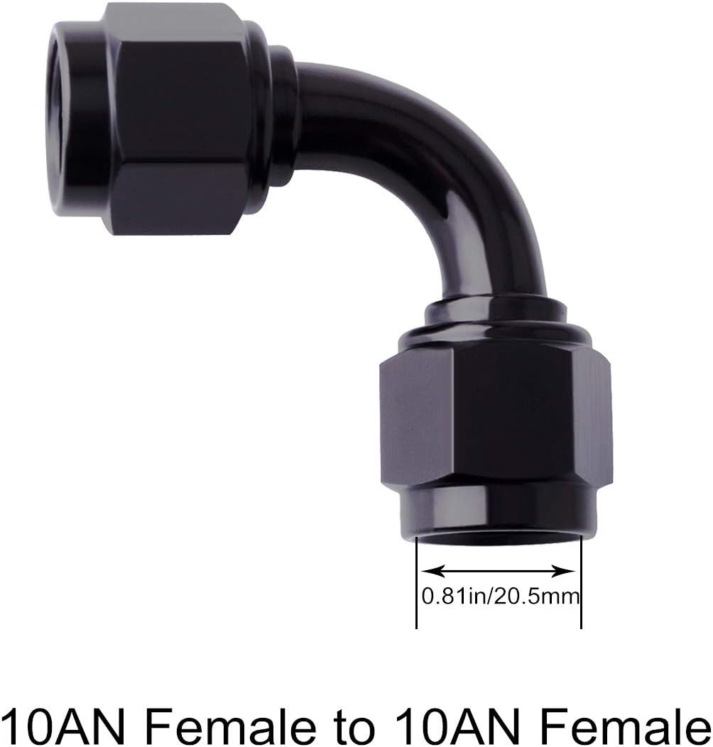 EVIL ENERGY 6AN Female to 6AN Female 90 Degree Swivel Coupler Fitting