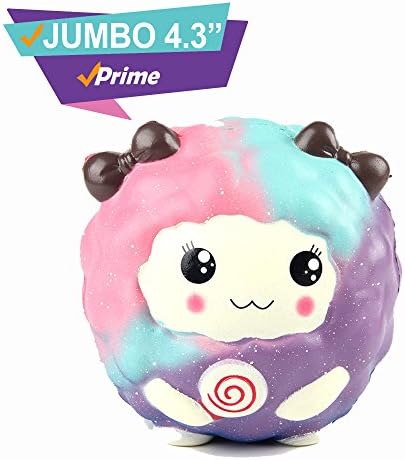 Jumbo Scented Rare Rainbow Galaxy Sheep Squishy |Large Squishes Slow Rising Prime |Kawaii Cute Toys| Alpaca Unicorn Strawberry Cat Panda Bear|Package Random Set |Koala Stress Release (Galaxy Sheep