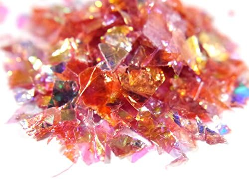 Sayakobo crash hologram about 0.3g Aurora color * Red lame film Art parts resin resin encapsulated deco nail supplies material