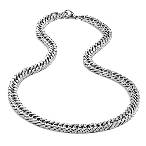 Urban Jewelry 316 Stainless Steel Men s Chain Necklace Statement Piece (21 inches)