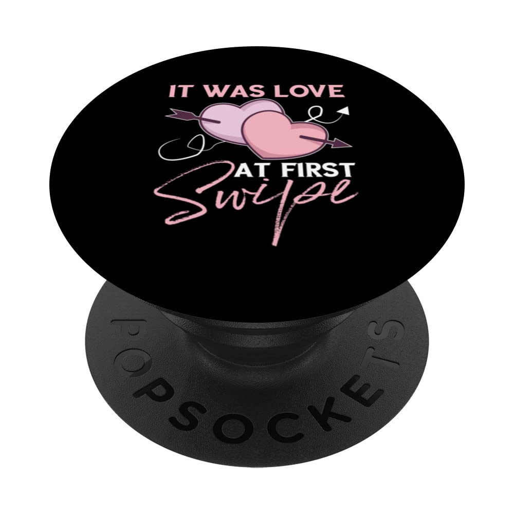 Wedding: It Was Love At First Swipe PopSockets Swappable PopGrip