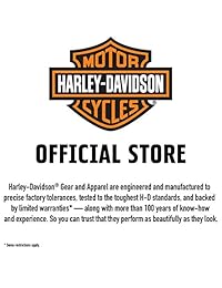 Harley-Davidson - Camiseta de manga corta para hombre, diseño con logotipo envejecido, color blanco