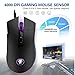 YockTec RGB Tunable Gaming Mouse,Programmable 7-button design with scroll wheel Gaming Mouse - 4000 DPI Sensor -Comfortable Grip -The eSports Gaming Mouse,Black (Black)
